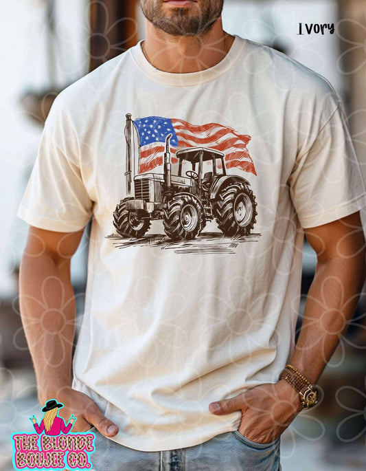 Flag & Tractor